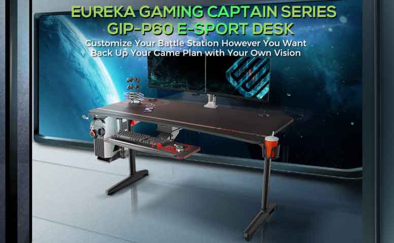 Eureka Gaming, mesa gamer Captain Series, de Eureka Ergonomic.