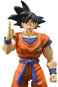 Figura Son Goku de Bandai, en Amazon. Figuras decorativas para setup gamer.